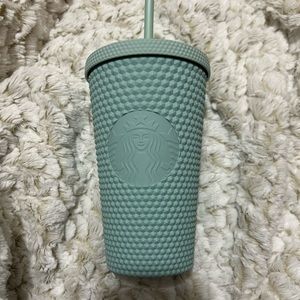 Mint Green Short Bling Starbucks Cup